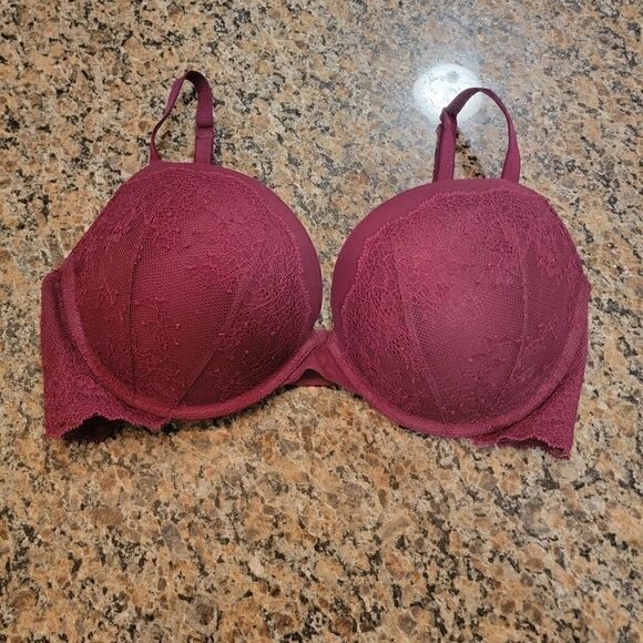 Victoria's Secret Very Sexy Push-Up Bra maroon Size 34DD - Picture 2 of 5